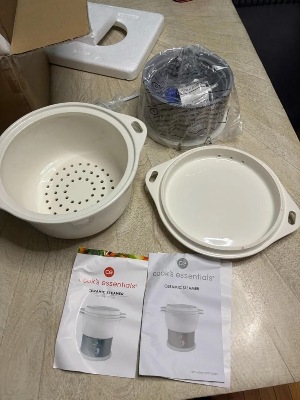 Cooks Essentials food steamer